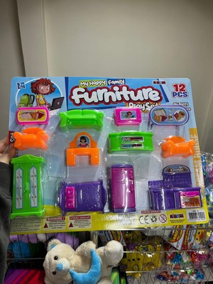Nizam Oyuncak Ev Eşyası 12 Parça Ev Seti Oturma Odası Eşya