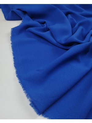 Kumaş Parça Krep Canlı Mavi (En 150 cm x Boy 300 Cm)