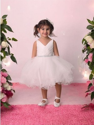 V Yaka Kabarık Bebek Abiye