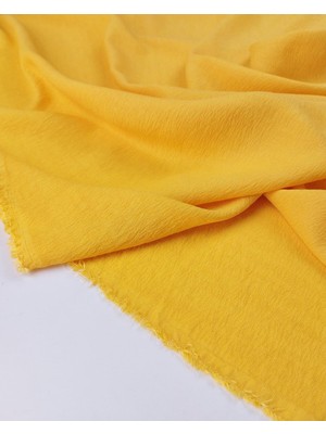 Kumaş Parça Sarı Renkte Viskonlu Kumaş (En 145 cm x Boy 275 Cm)