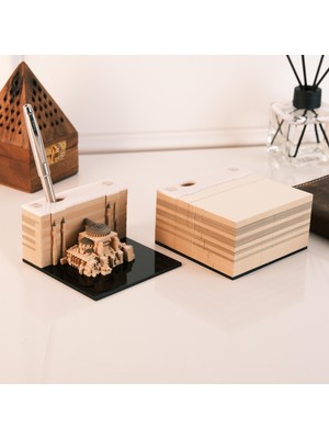 Gresh 3D Notluk 1 Parça Ayasofya Temalı 9.5 x 9.5 x 5 cm Ölçülerinde Şık Kutuda