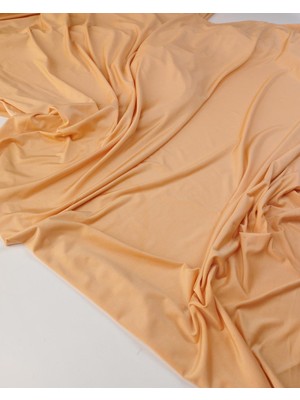 Kumaş Parça Jarse Yavruağzı Turuncu Renkte Hafif Parlak En: 140 cm