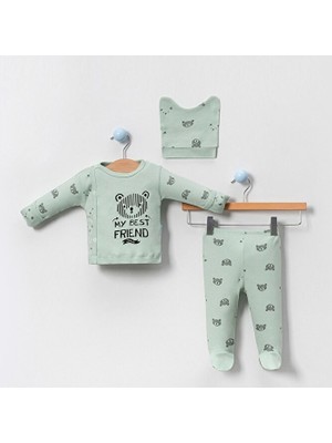 Babycan Erkek Bebek 3lü Zıbın Takım