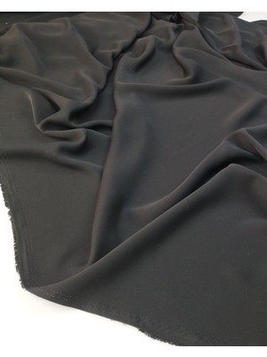 Kumaş Parça Siyah Renkte Krep Kumaş En: 140 cm