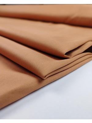 Kumaş Parça Pamuk Saten Tarçın Kahve Arası Renkte En: 130 cm