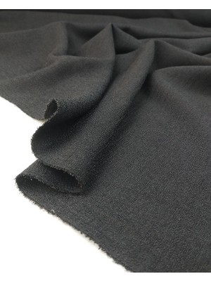 Kumaş Parça Siyah Renkte Krep Benzeri Kumaş (En 140 cm x Boy 290 Cm)