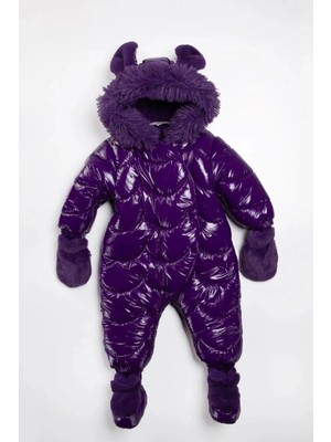 Dekuteks Özel Seri Yeni Sezon Sevimli Havalı Tavşan Kulaklı Kapüşonlu Kozmonot -Tulum