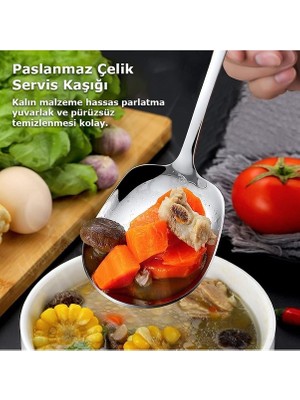 Euro Pink 1 Adet Paslanmaz Çelik Servis Sunum Kaşığı