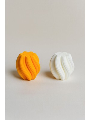 Calma Flame Dekoratif Burgu El Yapımı Soya Mum – Romantik Hediye, Sevgililer Günü, Ev Dekor, Özel Gün 2 Adet