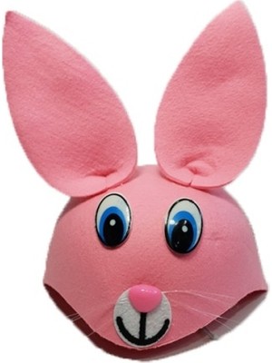Çocuk Tavşan Şapkası Pembe Renk