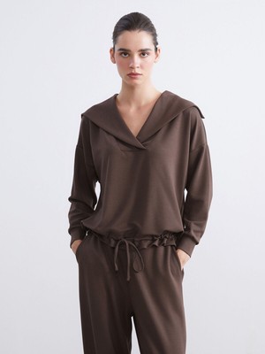 Lc Waikiki  Polo Yaka Bağcıklı Bluz