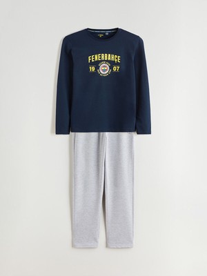 Lc Waikiki  Peak Yeni Sezon Standart Kalıp Baskılı Erkek Pijama Takımı