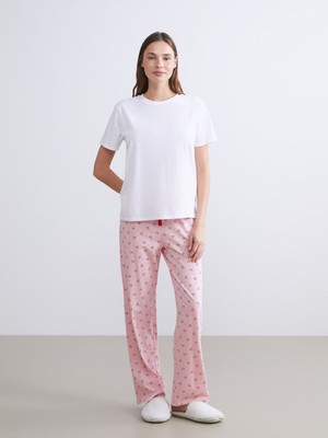 Lc Waikiki  Peak Yeni Sezon Beli Lastikli Desenli Kadın Pijama Altı