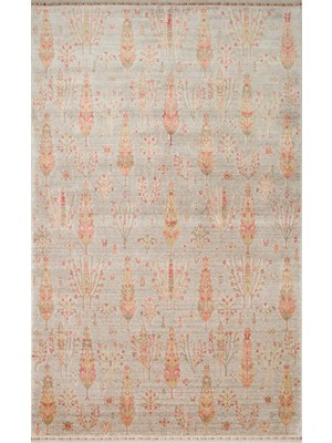 Kalesta Halı Milas 08 Beıge Autumn Uşaklı Kadınların Yoğun El Emeği ile Dokuduğu %100 Doğal Tencel Tezgah Halısı