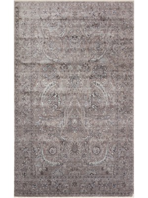 Kalesta Halı Pera 07 Smoke Grey Uşaklı Kadınların Yoğun El Emeği ile Dokunan Soyut Desenli, Salon Halısı