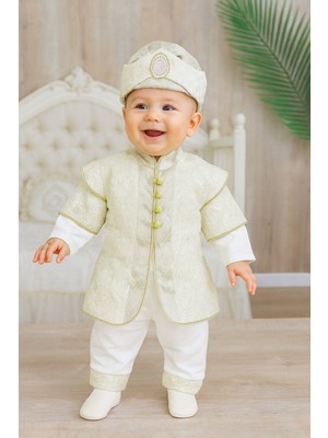 Sitilin Erkek Bebek Şehzade Mevlit Takımı Kaftanlı Lüks Hastane Çıkışı Mevlütlük Hediye Seti STL7122