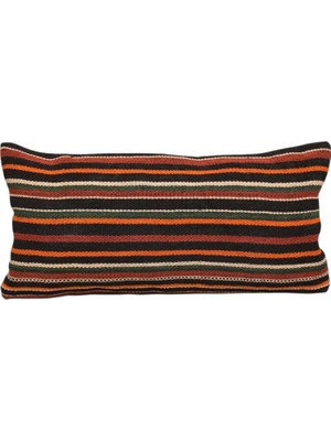 Kilim Antik El Dokuma Lumbar Kilim Kırlent Yastık Kılıfı 0325 - Yeni - Çok Renkli