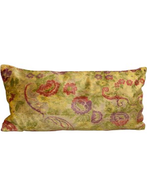 Kilim Antik Kadife Lumbar Kilim Kırlent Yastık Kılıfı 0304 - Yeni - Çok Renkli