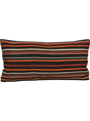 Kilim Antik El Dokuma Lumbar Kilim Kırlent Yastık Kılıfı 0318 - Yeni - Çok Renkli