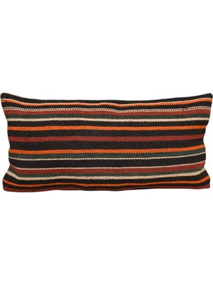 Kilim Antik El Dokuma Lumbar Kilim Kırlent Yastık Kılıfı 0329 - Yeni - Çok Renkli