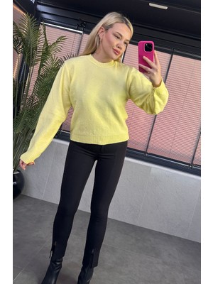 Mir Store Sarı Simli Yumoş Kazak