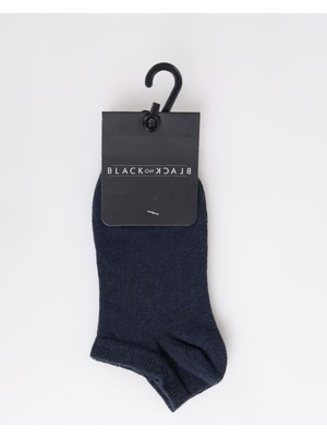 Black On Black Lacivert Kadın Patik Çorap K_patik