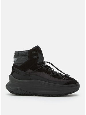 Moon Boot MB MOON247 Xlace Mıd Siyah Erkek   Kar Botu