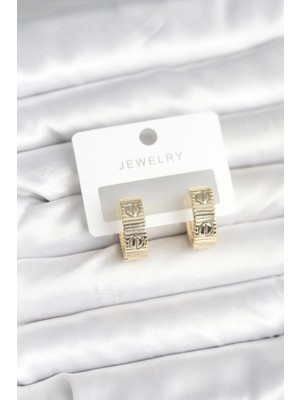 Clariss Pirinç Gold Renk Halka Kadın Küpe