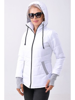 1Tarz Günlük Su Geçirmez Kışlık Şişme Kadın Mont