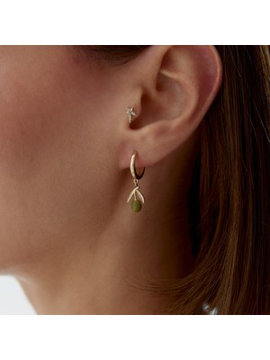 Rayna Yeşil Zeytin Sallantılı Küpe