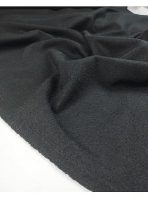 Kumaş Parça Siyah Renkte Örme Kumaş (En 150 cm x Boy 260 Cm)