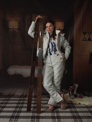 Xint Kadın Ekru Kapitone Dokulu Oversize Mont