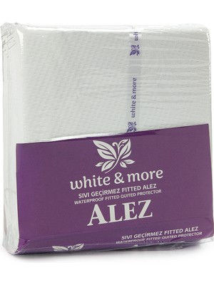 İhvan Online Sıvı Geçirmez Alez Çarşaf Pamuklu Lastikli Yatak Koruyucu - Beyaz - 180X200