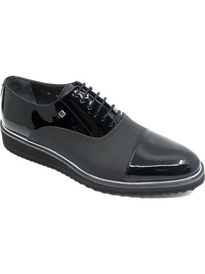 Fosco Siyah Rugan Bağcıklı Erkek Ayakkabı 1566 430 710