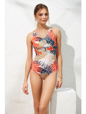 Pierre Cardin Flora V Yaka Aksesuarlı Mayo Leaf 221128