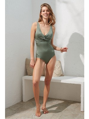 Pierre Cardin Perry Balenli V Yaka Mayo Haki 221131