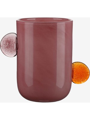 Rose & Tulipani Milano Pastello Pembe Cam Vazo 18X18X23 cm