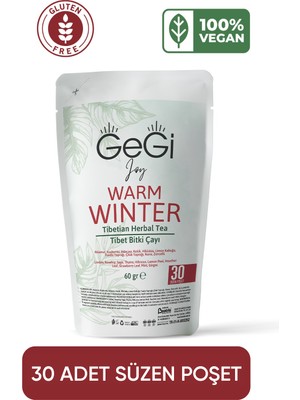 Gegi Ihlamur Kuşburnu Adaçayı Kekik Zencefil Hibisküs Limon Kabuğu Nane Içeren Tibet Atom Kış Bitki Çayı