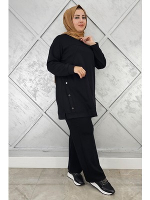 Pys Giyim Kadın Çıt Çıt Detaylı Tesettür Takım
