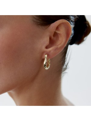 Rayna Retro Kıvrım Küpe