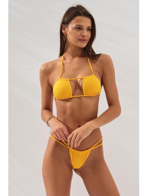Pierre Cardin Straplez Formlu String Bikini Sarı 231241