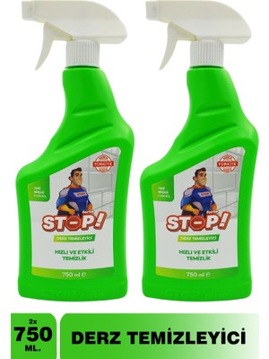 Stop Forte 2'li Derz Temizleyici 750 ml Hızlı ve Etkili Temizlik İçin Pratik Kullanım