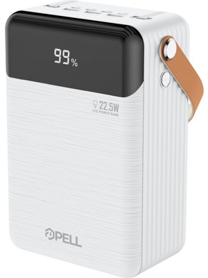 Pell PL-F24 80.000 Mah. 22.5W Turbo Şarj Powerbank LED Işıklı