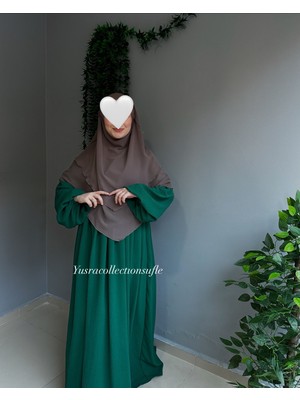 Yüsra Collection Ayrobin Elbise ve Kısa Sufle 2’li Takım Kombin
