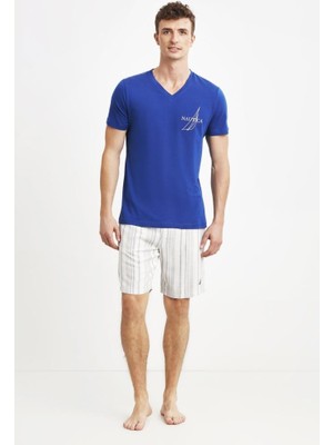 Nautica Nautıca Mavı Şort Takım M112