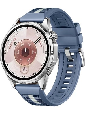 MobaxAksesuar Huawei Watch Gt 6/5/4/3/2 Pro 46MM Ultimate Se Elite Kordon Lansman Kumaş Dikişli Silikon 102