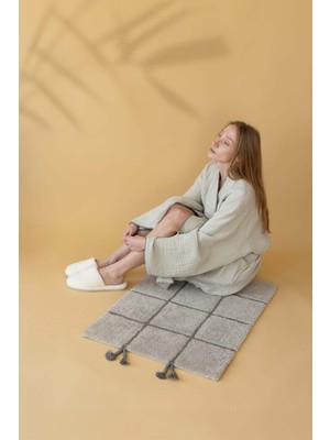 İrya Elani Tekli Banyo Paspası %100 Pamuk 50X80 cm Mint