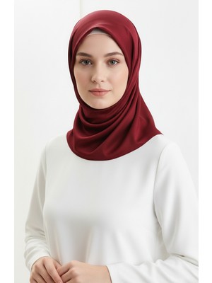 Jan Jan Şifon Eşarp 70311-23 Koyu Bordo