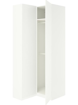 Hobiurun PAX köşe gardırop, beyaz, 111/88x236 cm