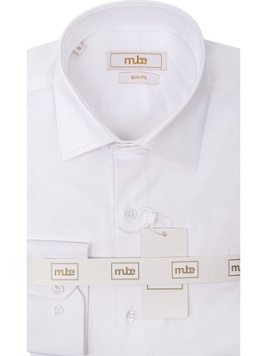 Mube Erkek Likralı Slim Fit Pamuk Gömlek